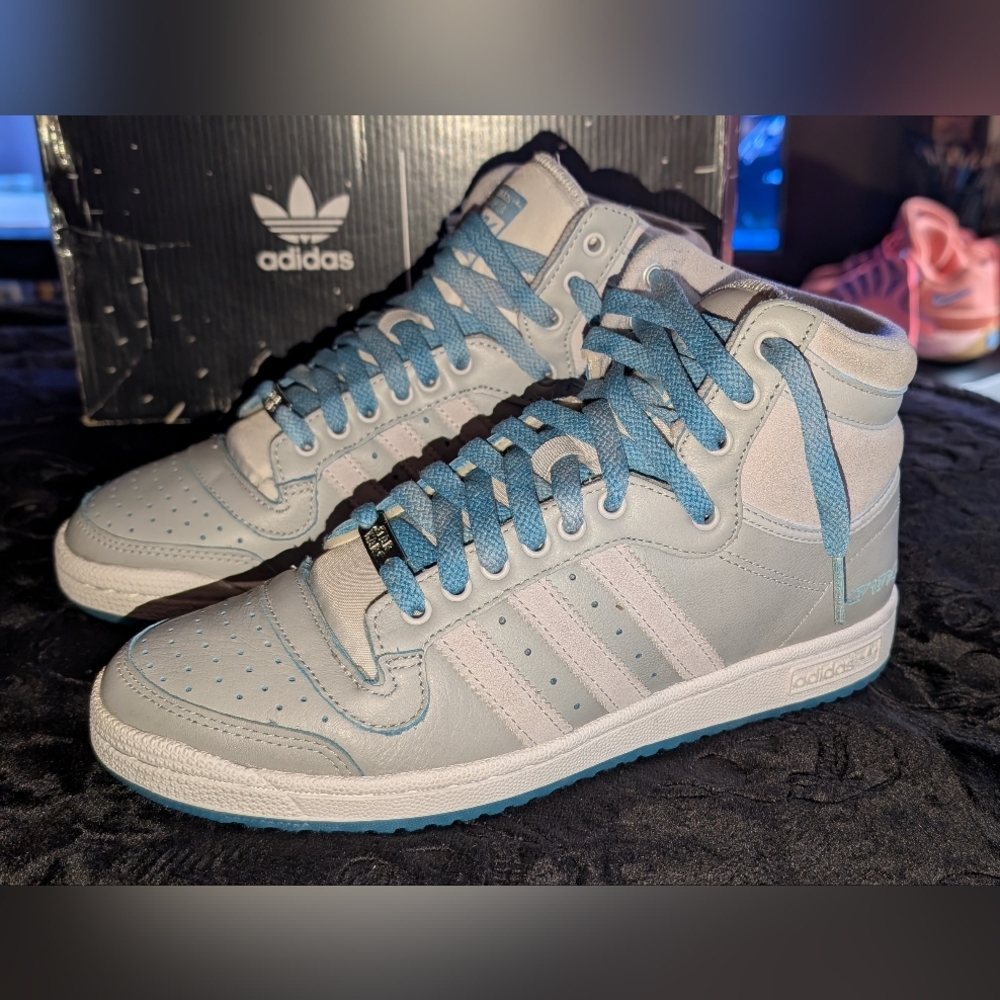 Adidas RARE Star Wars Obi Wan Kenobi Men's Gray Light Blue Top Ten 8 Wow!